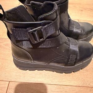 UGG Black Boots with Buckle